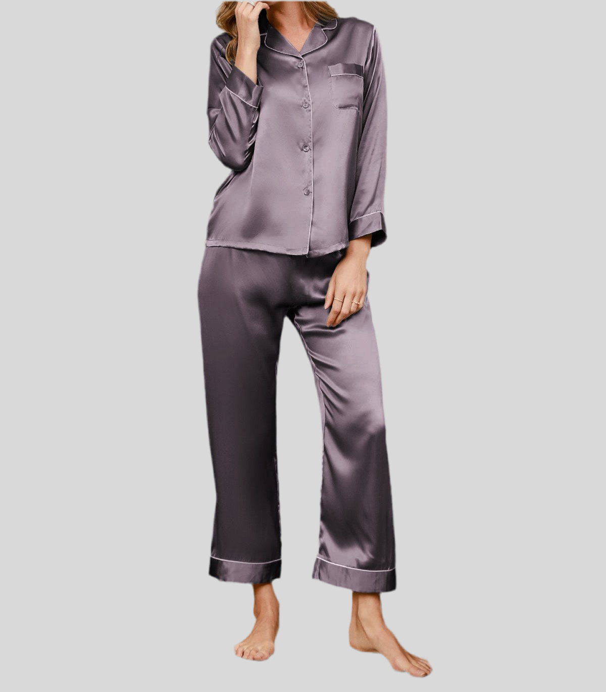 Luxe Satin Pyjama Set - Comfort & Stijl voor Elke Dag