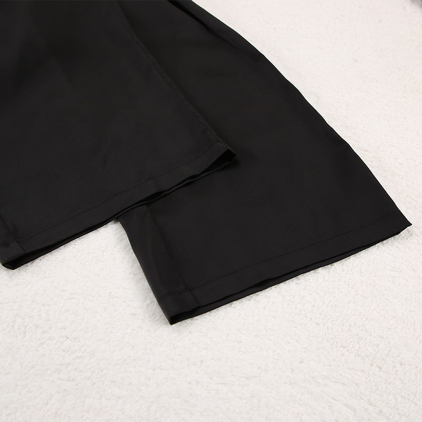 Elegante Satijnen Loungewear Set - Dames Nachtmode