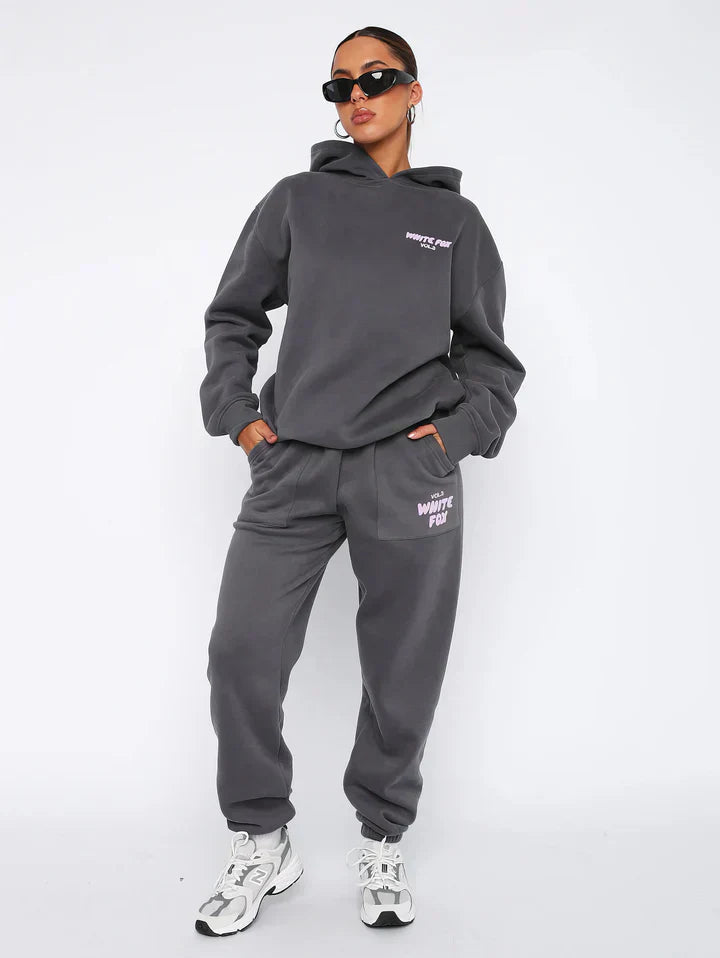 Dames Loungewear Set met Hoodie en Jogger - Zachte Katoenmix