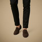 Suède leren herenslippers Jelle Jora Mode