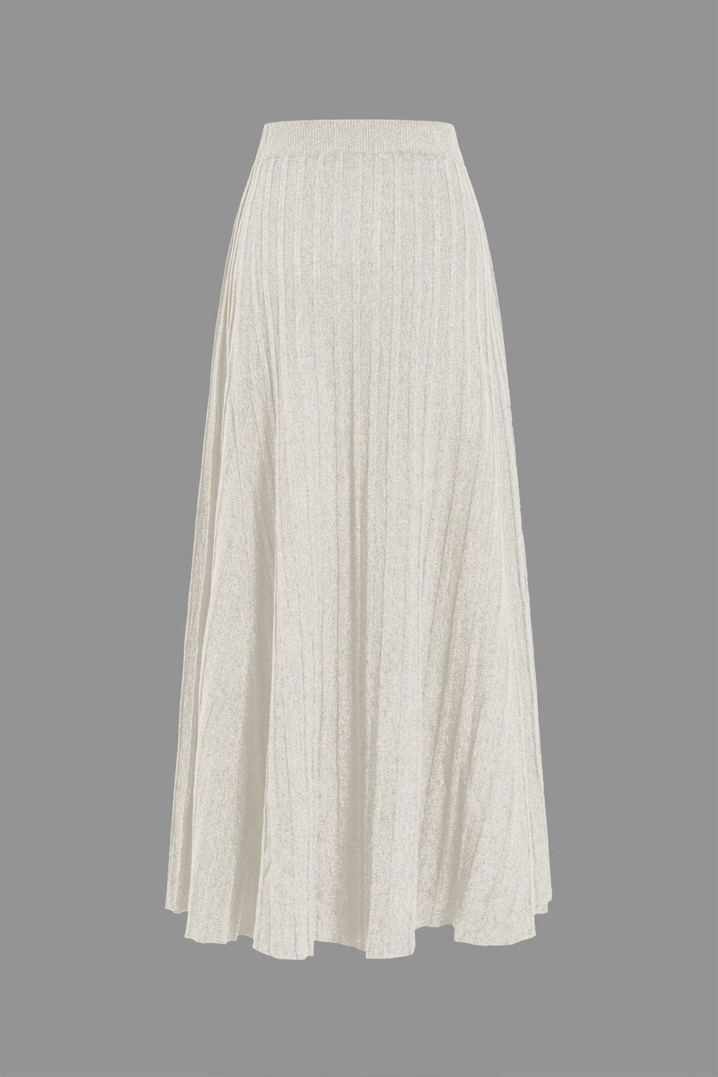 Gerlinde Gebreide Midi Rok - Plissé & Elastische Taille