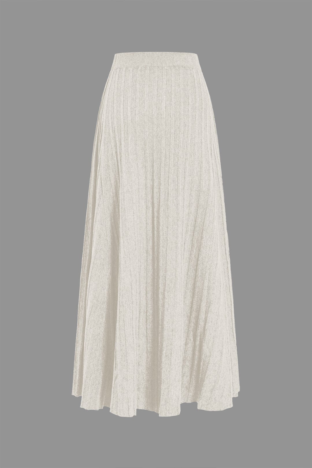 Gerlinde Gebreide Midi Rok - Plissé & Elastische Taille