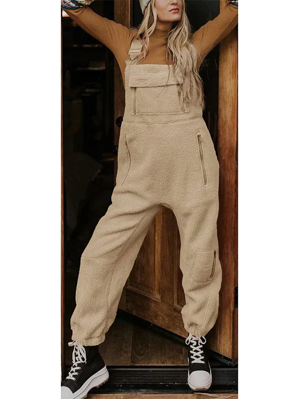 Ultiem Comfortabele Dames Jumpsuit in Zacht Fleece