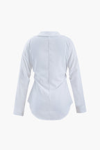 Stijlvolle Witte Blouse met Klassieke Kraag