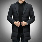 Heren Puffer Jas met Blazer Kraag - Smart Casual