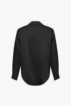 Elegante Lichtblauwe Satijnen Blouse - Stijlvolle Top