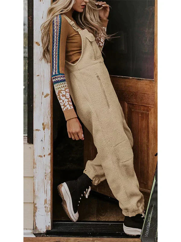 Ultiem Comfortabele Dames Jumpsuit in Zacht Fleece