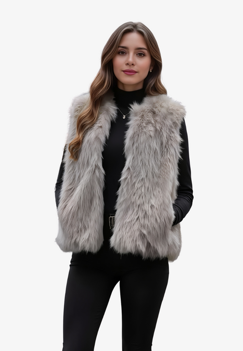 Chique Faux Fur Vest - Comfortabele Stijl voor Elke Gelegenheid
