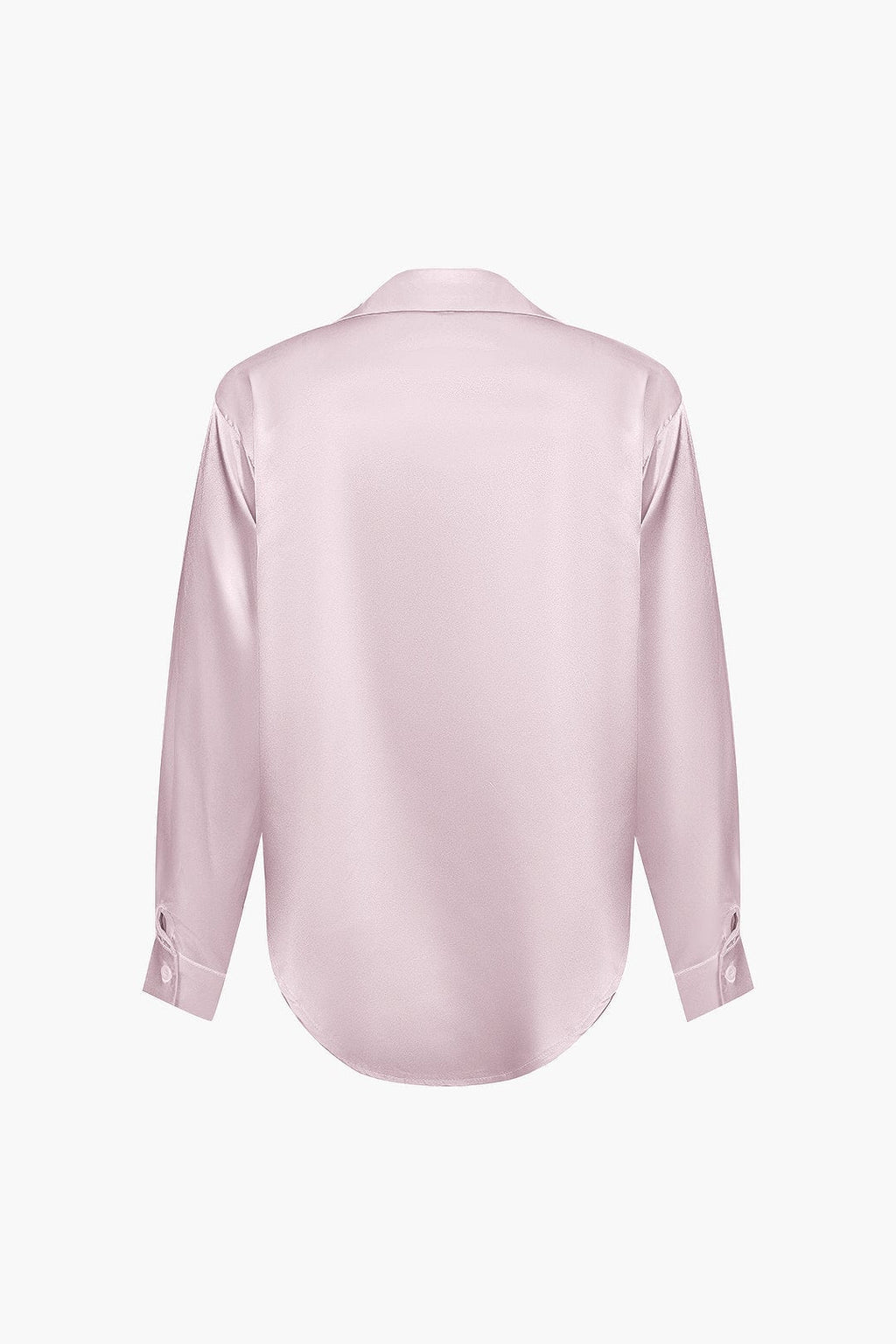 Elegante Lichtblauwe Satijnen Blouse - Stijlvolle Top