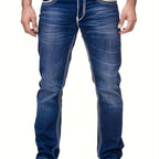 Heren Jeans met Used Look - Recht Model