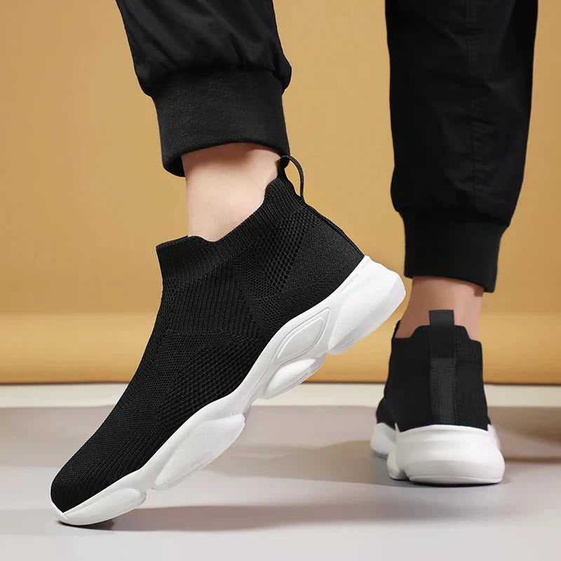 Lichtgewicht Knit Heren Sneakers - Slip-on Comfort