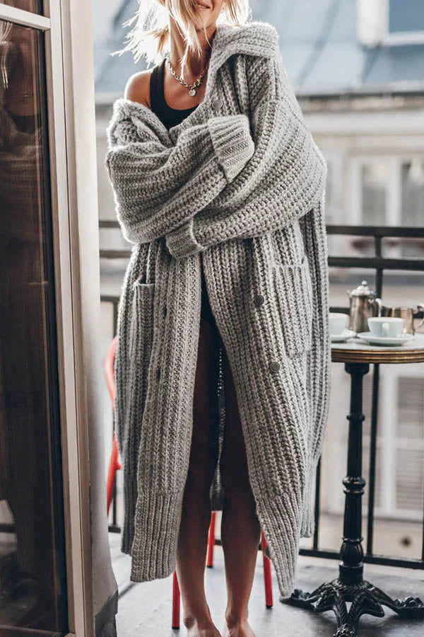 Dames Oversized Gebreid Vest - Zacht & Stijlvol