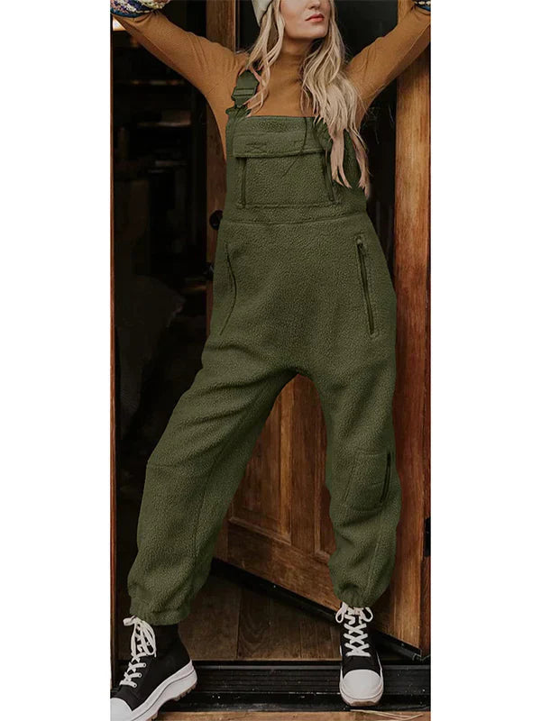 Ultiem Comfortabele Dames Jumpsuit in Zacht Fleece