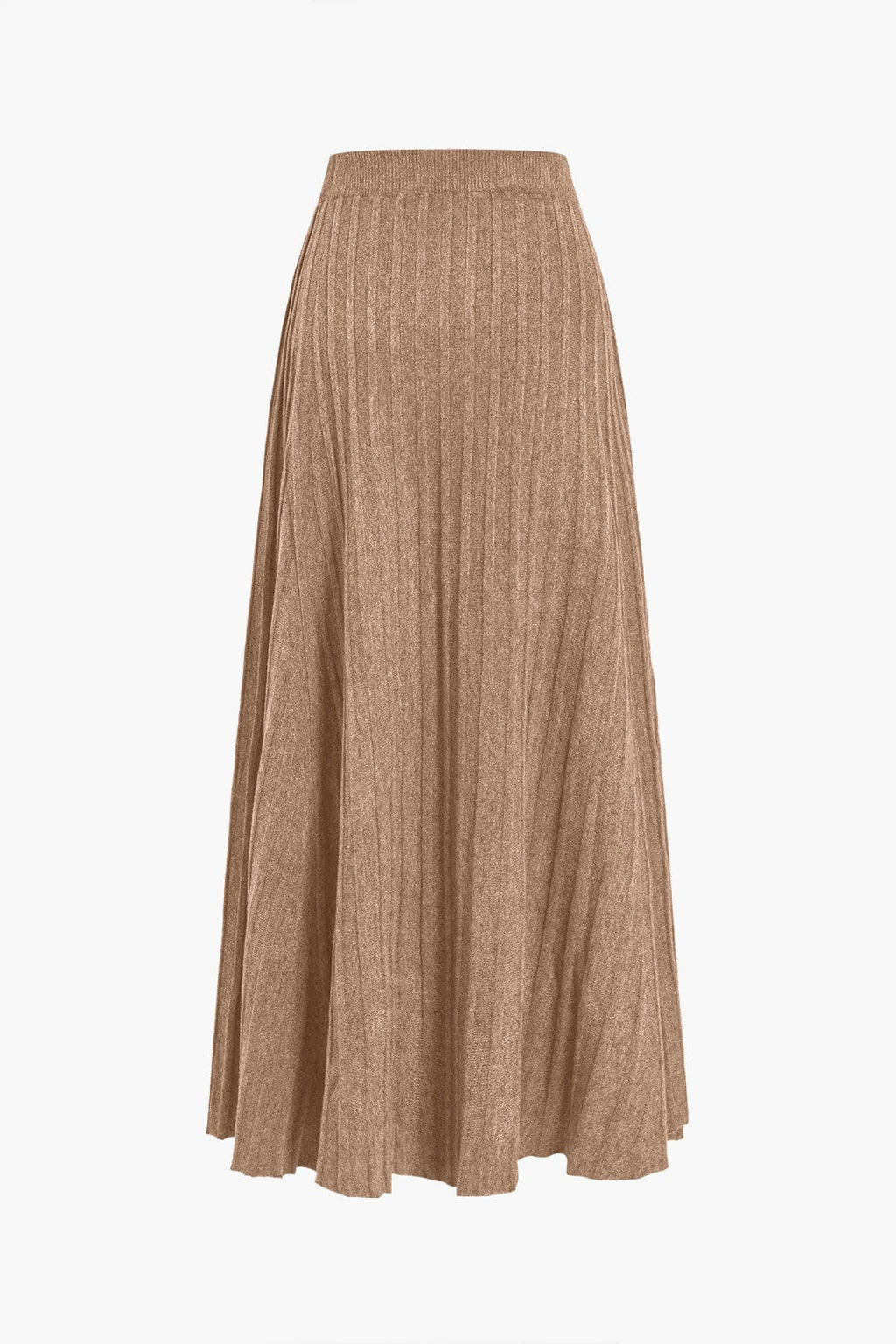 Gerlinde Gebreide Midi Rok - Plissé & Elastische Taille