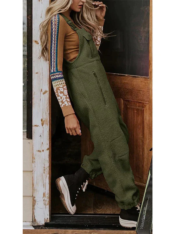 Ultiem Comfortabele Dames Jumpsuit in Zacht Fleece