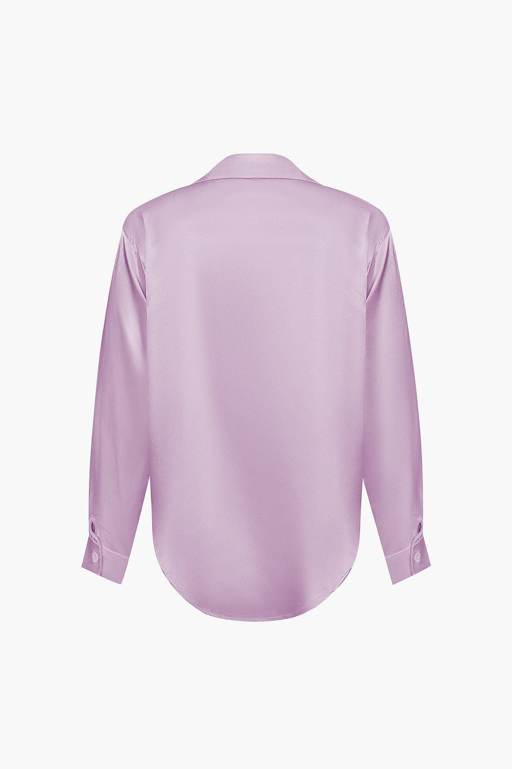 Elegante Lichtblauwe Satijnen Blouse - Stijlvolle Top