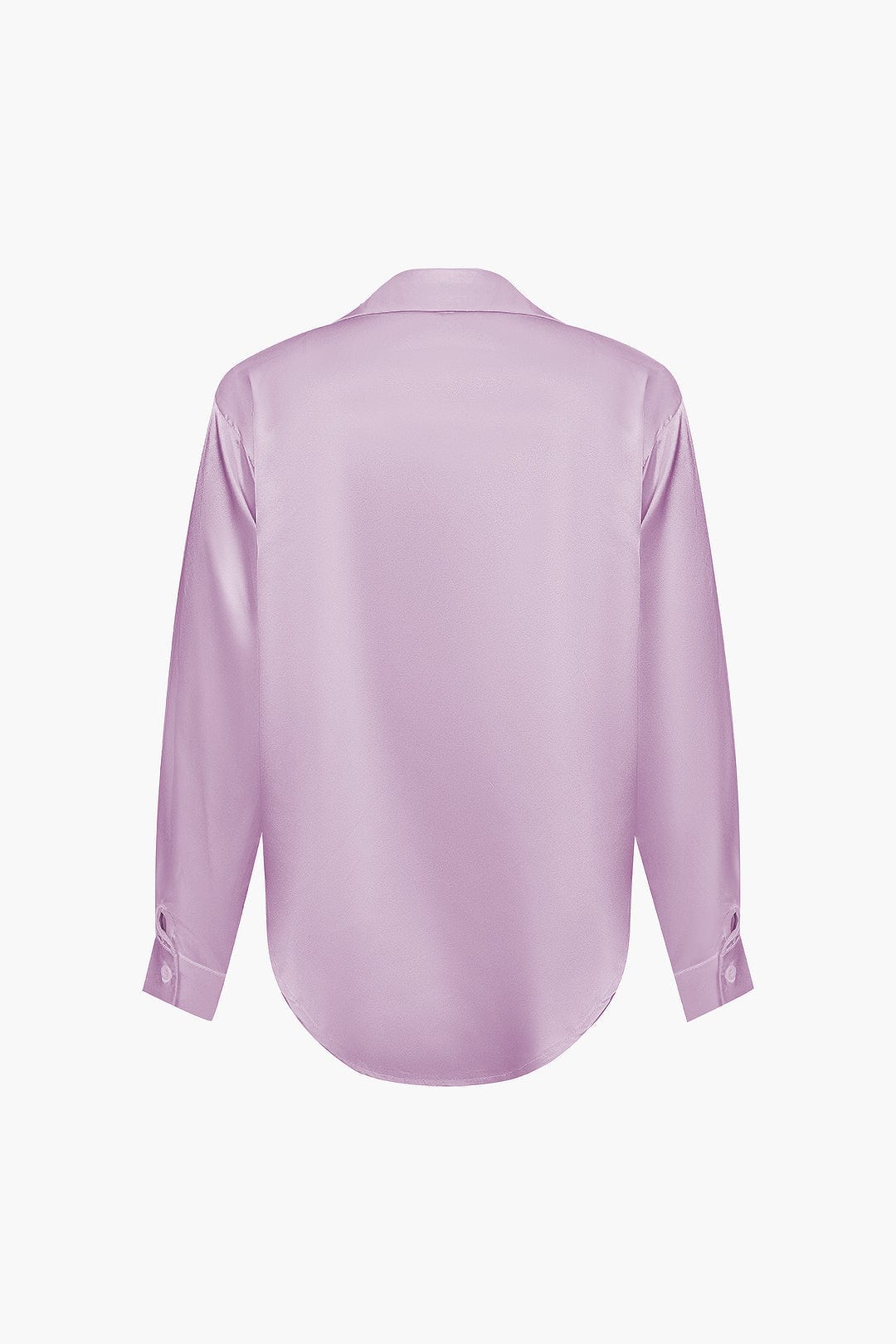Elegante Lichtblauwe Satijnen Blouse - Stijlvolle Top