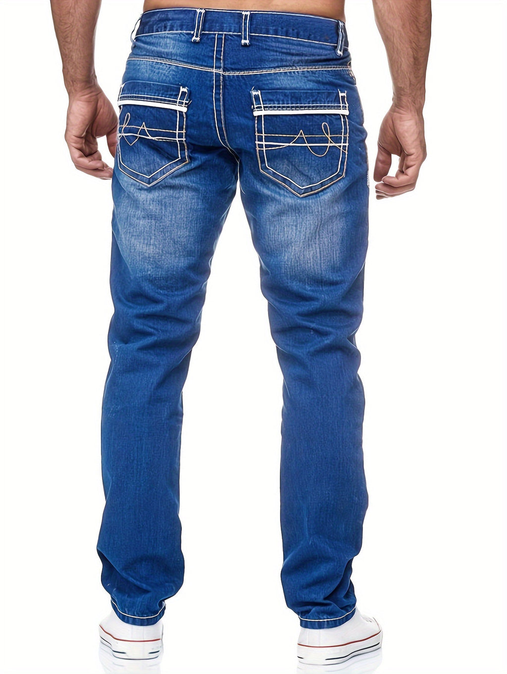 Heren Jeans met Used Look - Recht Model