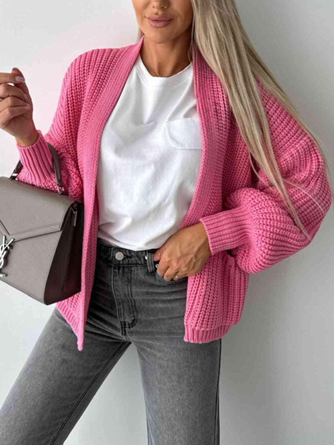 Los Vest met Ballonmouwen - Casual Chic Bruin