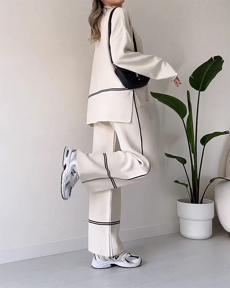 Comfortabele Loungewear Set met Streepdetails