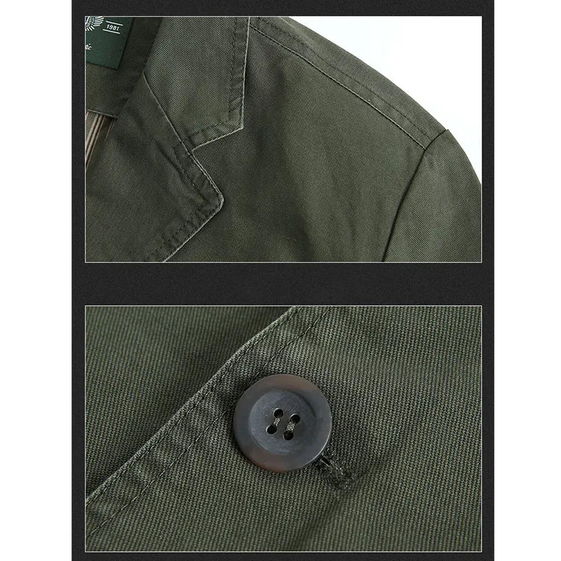 All Season Herenjack Katoen Twill - Casual Sportjas