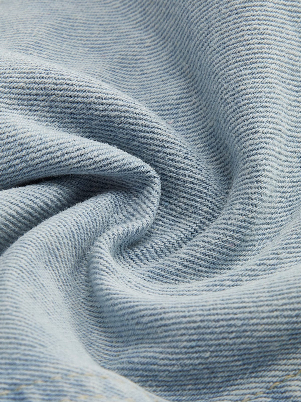 Tweekleurig Cropped Jeansjack - Blauw