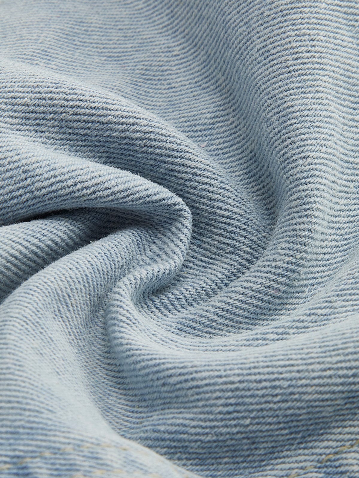 Tweekleurig Cropped Jeansjack - Blauw