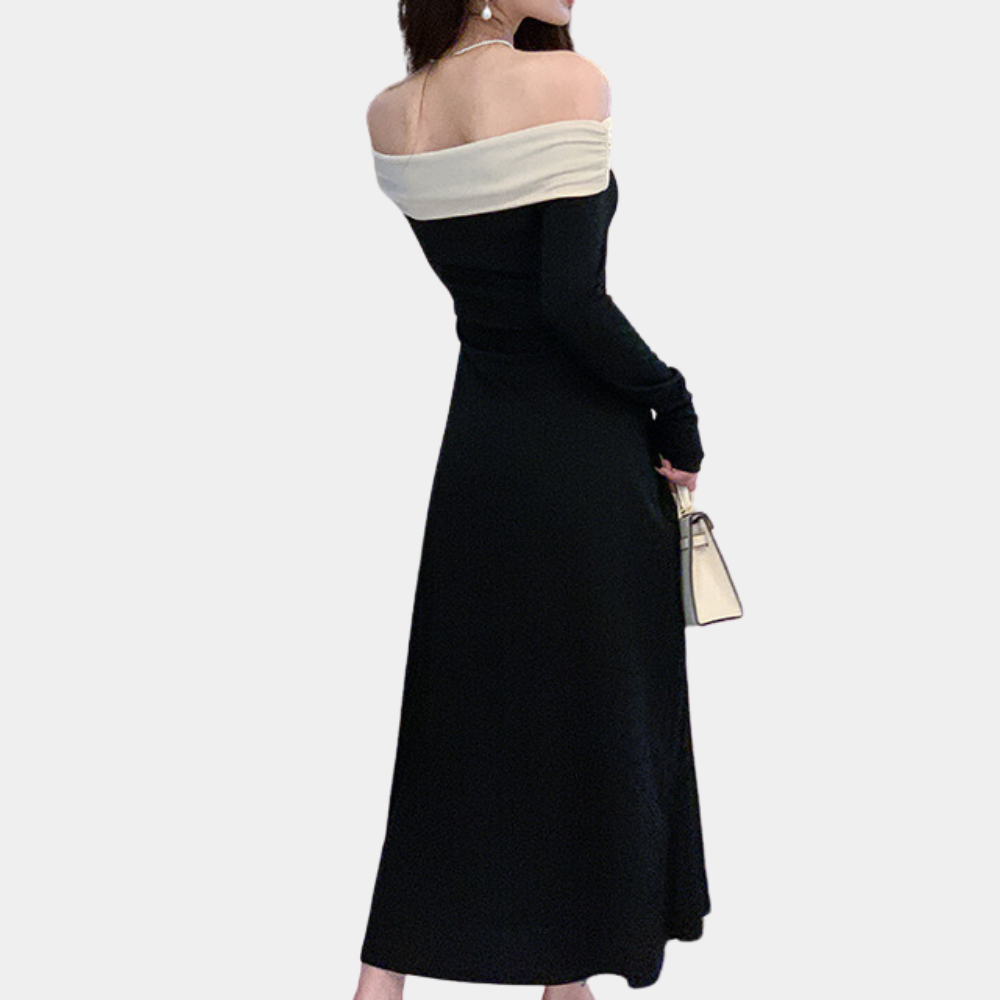 Élodie Off-Shoulder Jurk - Tijdloze Glamour