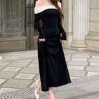 Élodie Off-Shoulder Jurk - Tijdloze Glamour