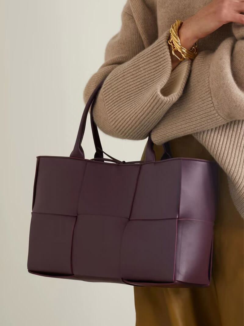 CALORA_ Cavalleri | Geweven Vegan Lederen Handtas