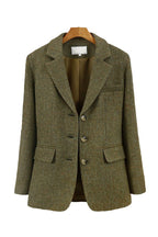 All Season Blazer Tweed Ingesneden Revers - Dames