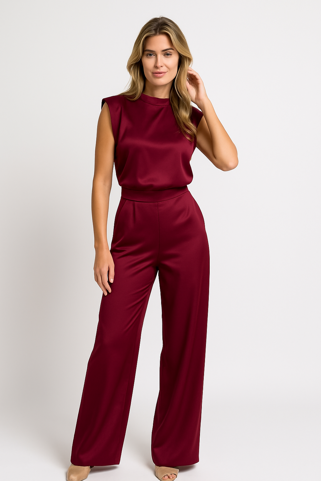 Elegante Jumpsuit met Wijde Pijpen - Avondkleding