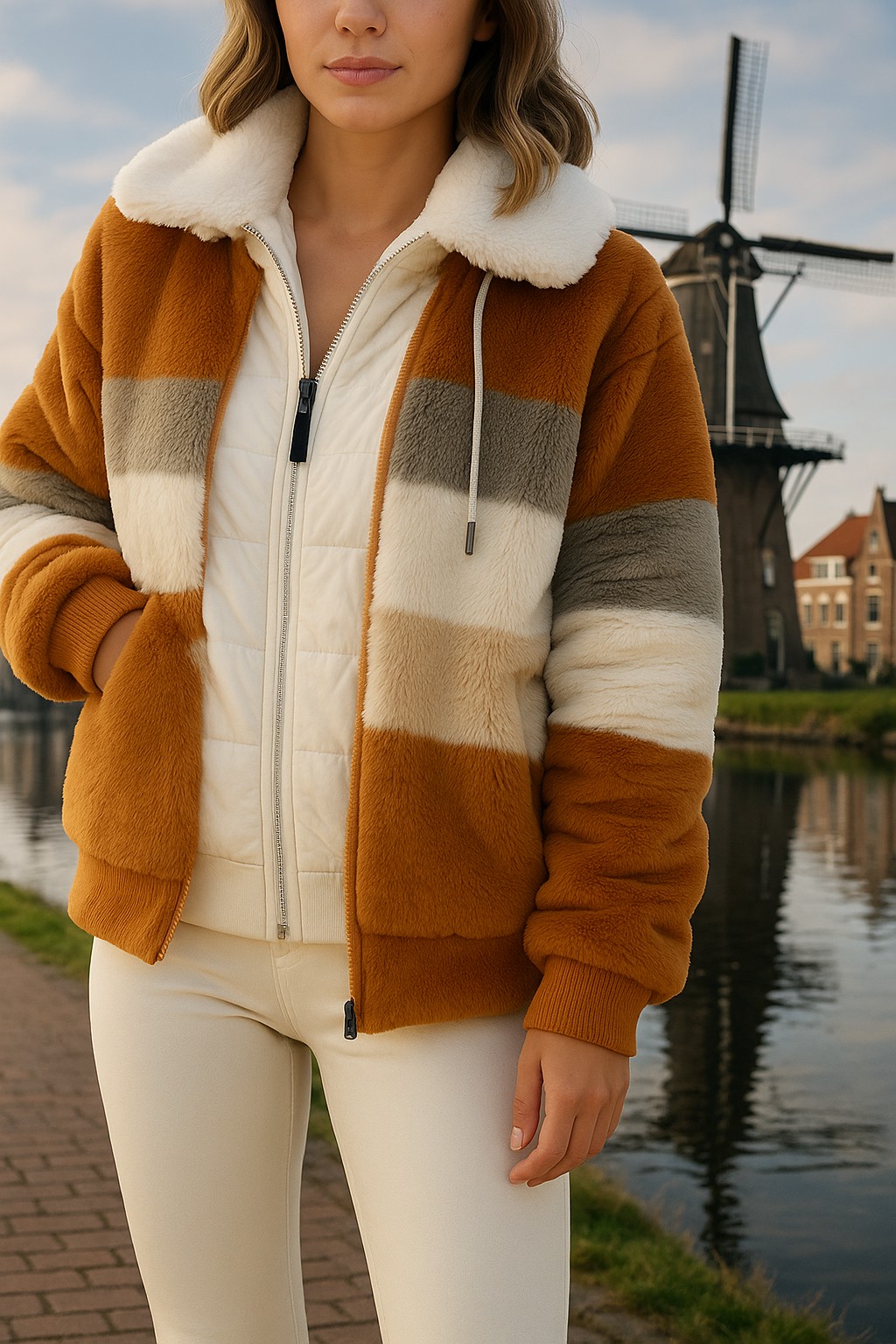 Zacht pluchen damesvest ✨ Heerlijk warm & superzacht van Farra!