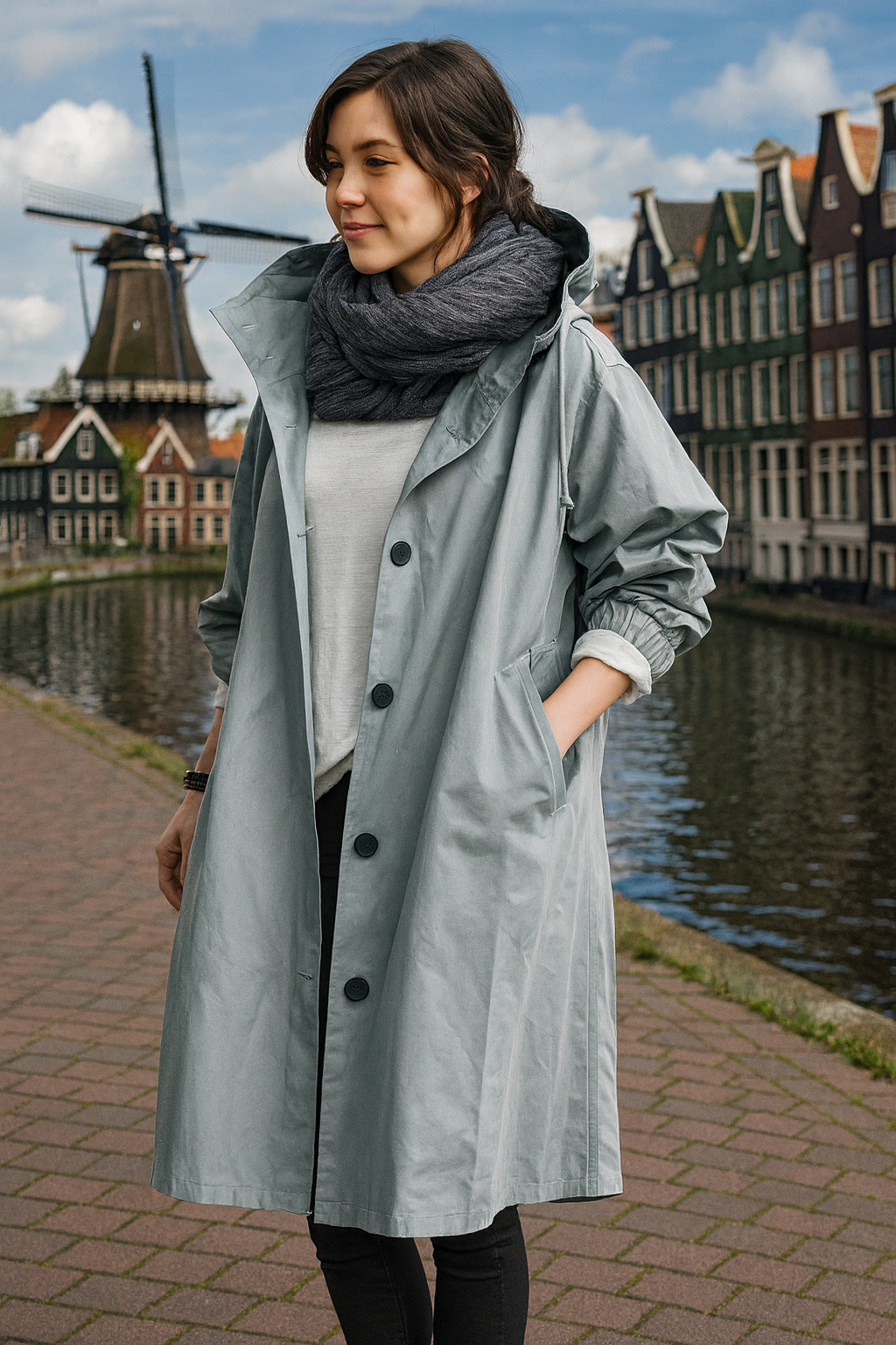 Wind- en Waterdichte Dames Winterjas (Trenchcoat)