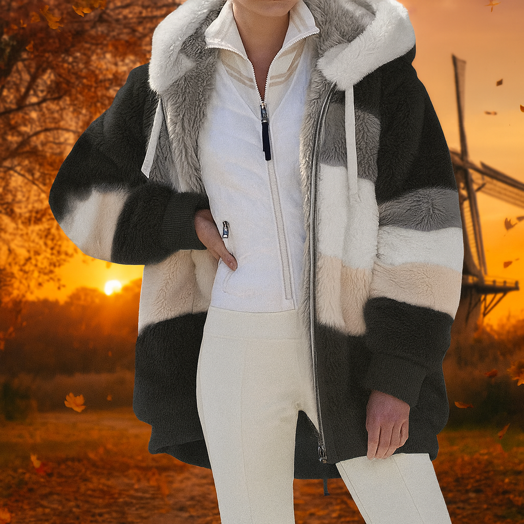 Zacht pluchen damesvest ✨ Heerlijk warm & superzacht van Farra!
