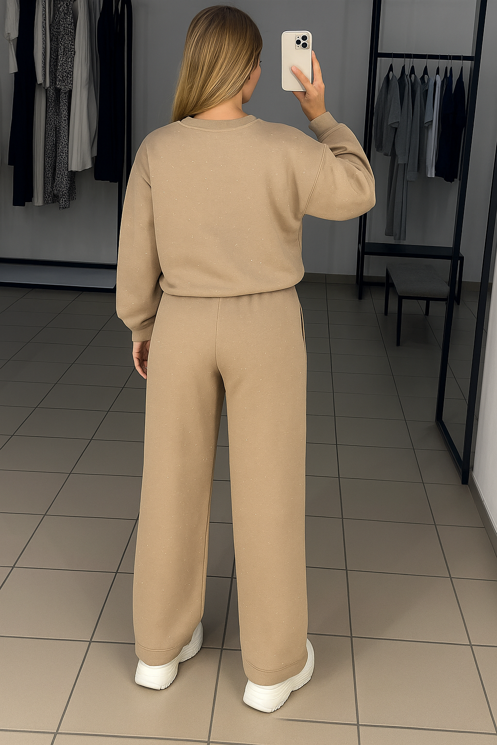 All Season Loungewear Set met Strass - Relaxte Pasvorm