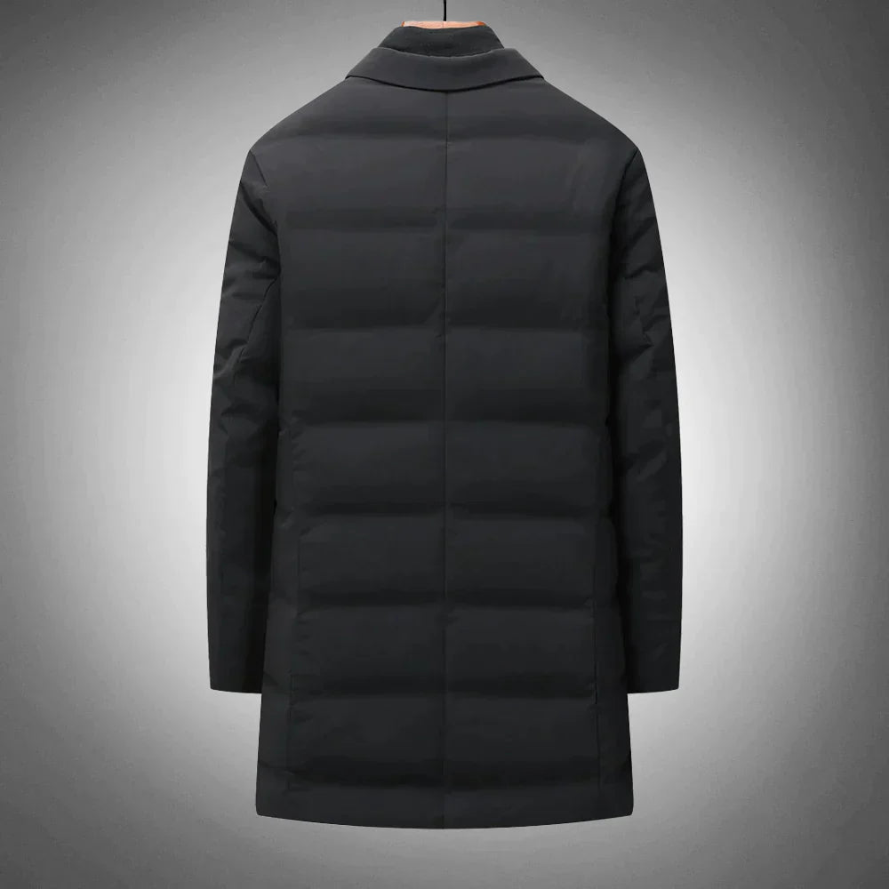 Heren Puffer Jas met Blazer Kraag - Smart Casual
