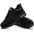 Ademende Zwarte Athleisure Sneakers met Air Unit