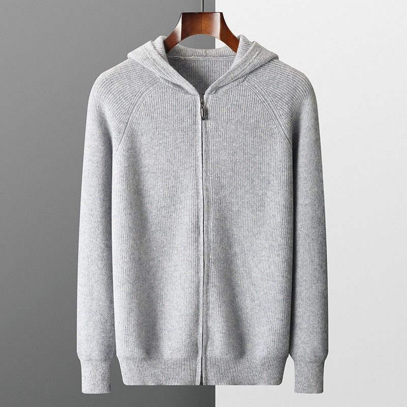 Casual Gebreide Hoodie Heren - Comfort & Stijl