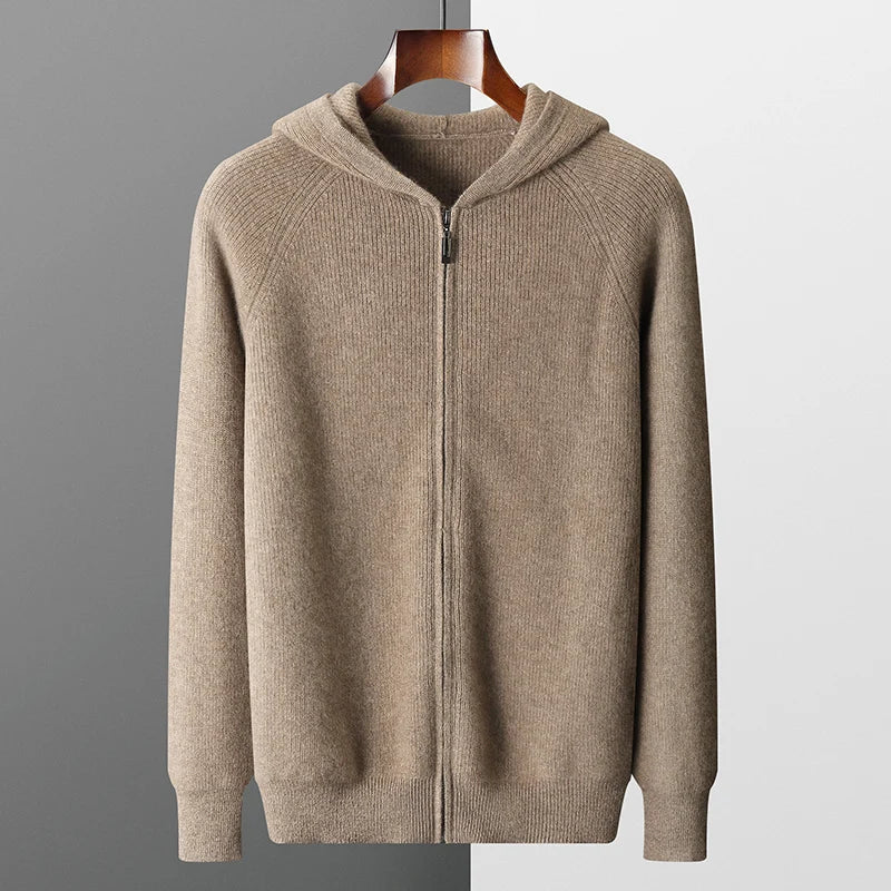 Casual Gebreide Hoodie Heren - Comfort & Stijl