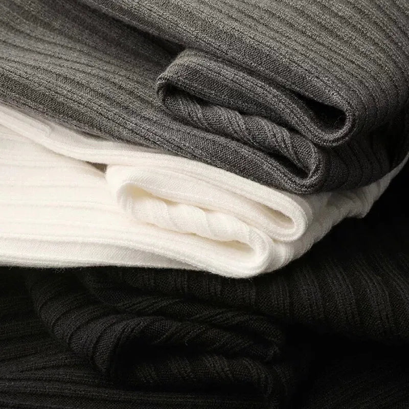 Heren Polo Lange Mouwen - Ribgebreid met Ritssluiting