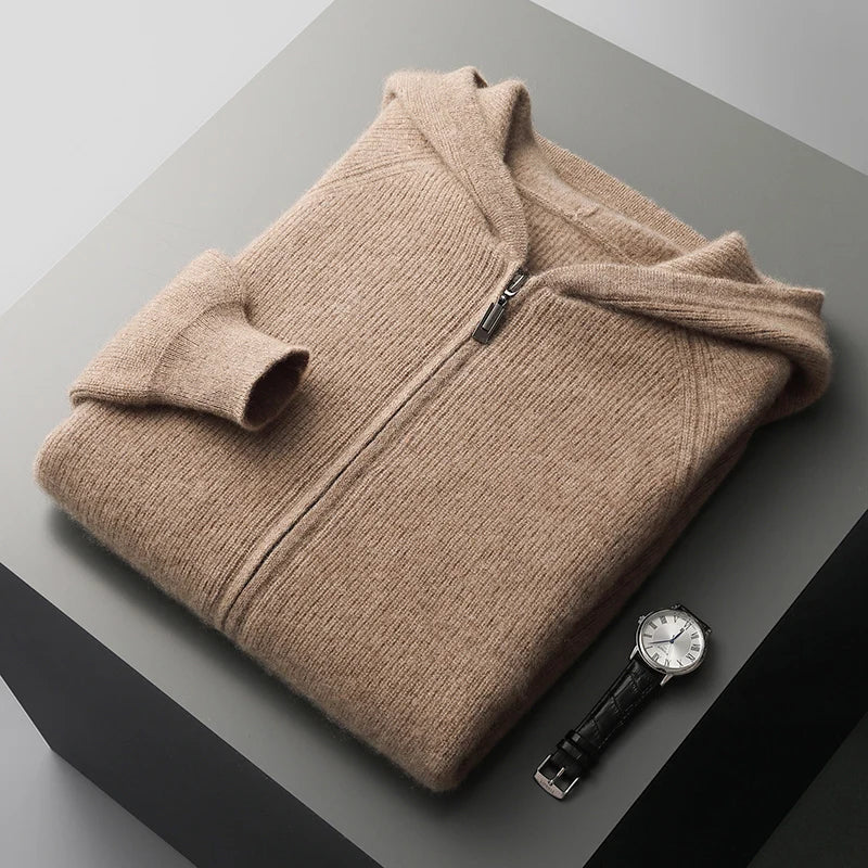 Casual Gebreide Hoodie Heren - Comfort & Stijl