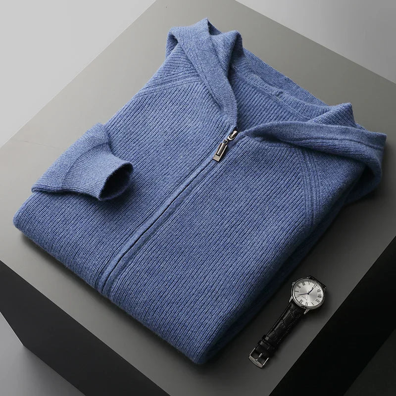 Casual Gebreide Hoodie Heren - Comfort & Stijl