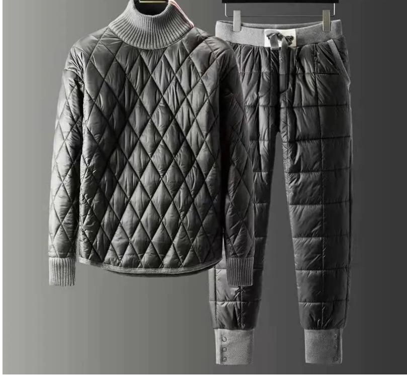 Heren Loungewear Set - Gewatteerd & Stijlvol