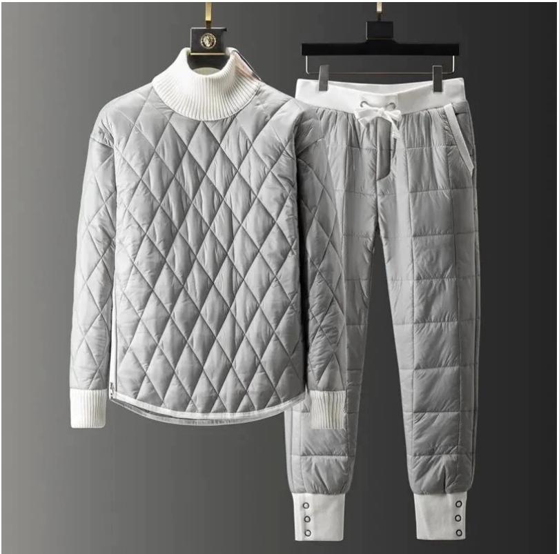 Heren Loungewear Set - Gewatteerd & Stijlvol
