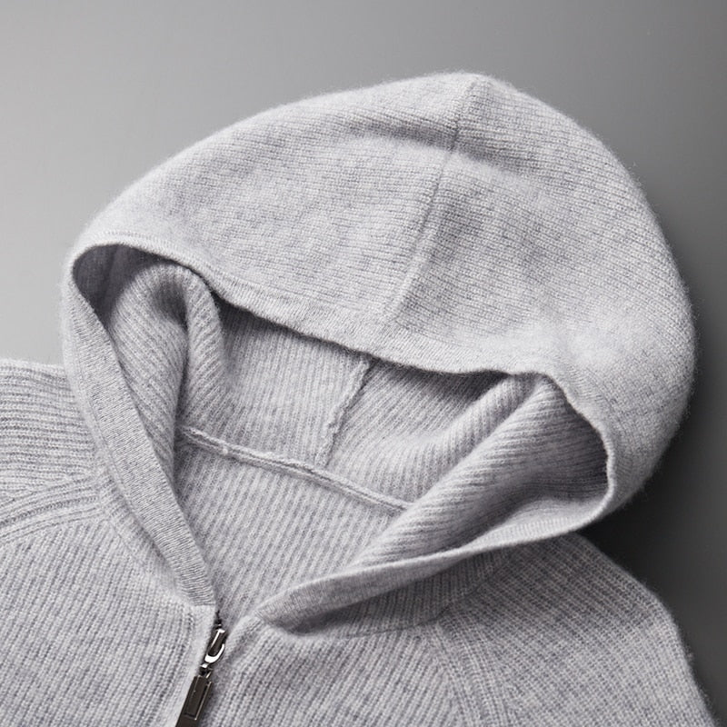 Casual Gebreide Hoodie Heren - Comfort & Stijl