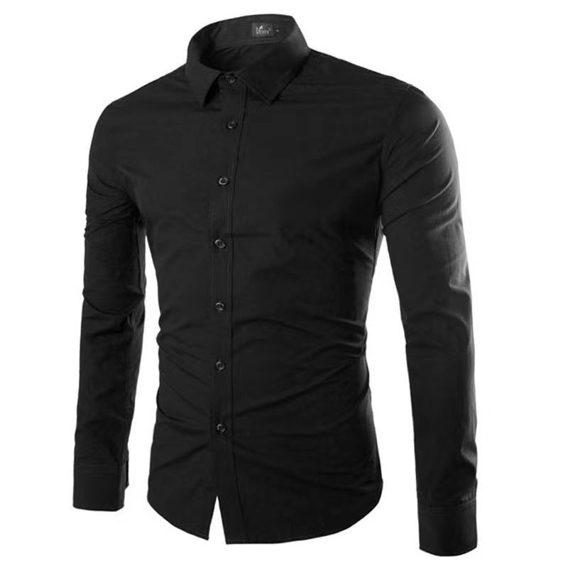 Strijkvrij Heren Overhemd | Slim Fit Lange Mouwen 16