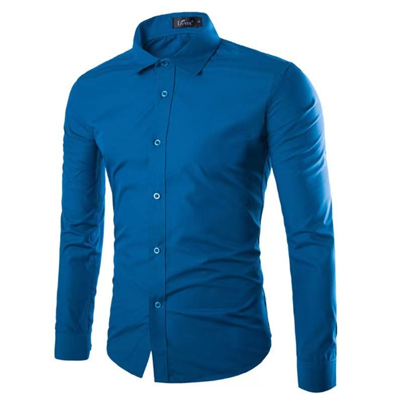 Strijkvrij Heren Overhemd | Slim Fit Lange Mouwen 5