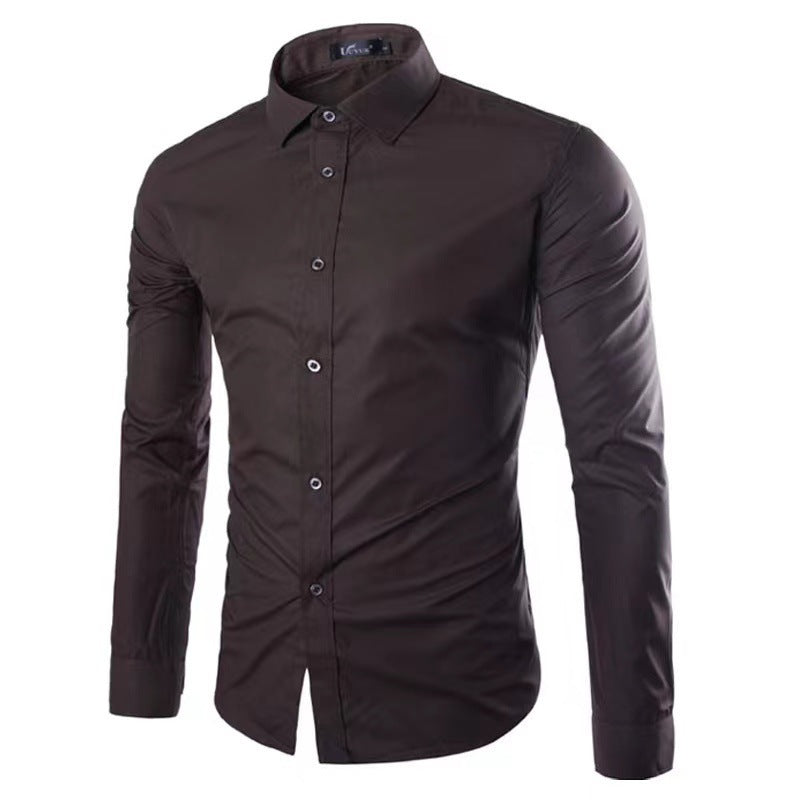 Strijkvrij Heren Overhemd | Slim Fit Lange Mouwen 9