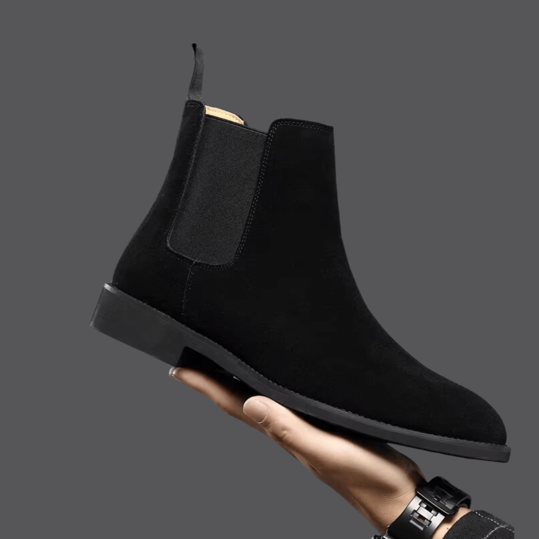 Elegante Beige Suède Chelsea Boots - Heren